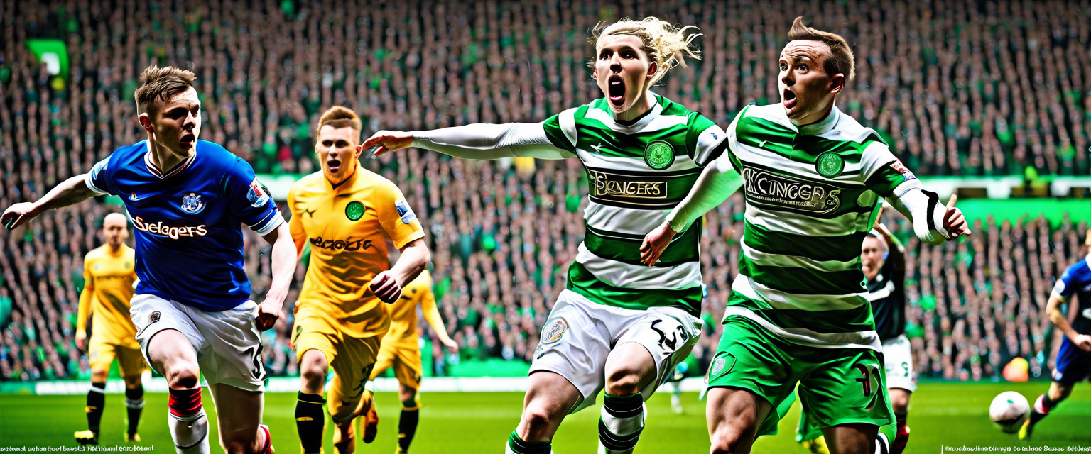 Celebration of Celtic's winning goal in SWPL match.