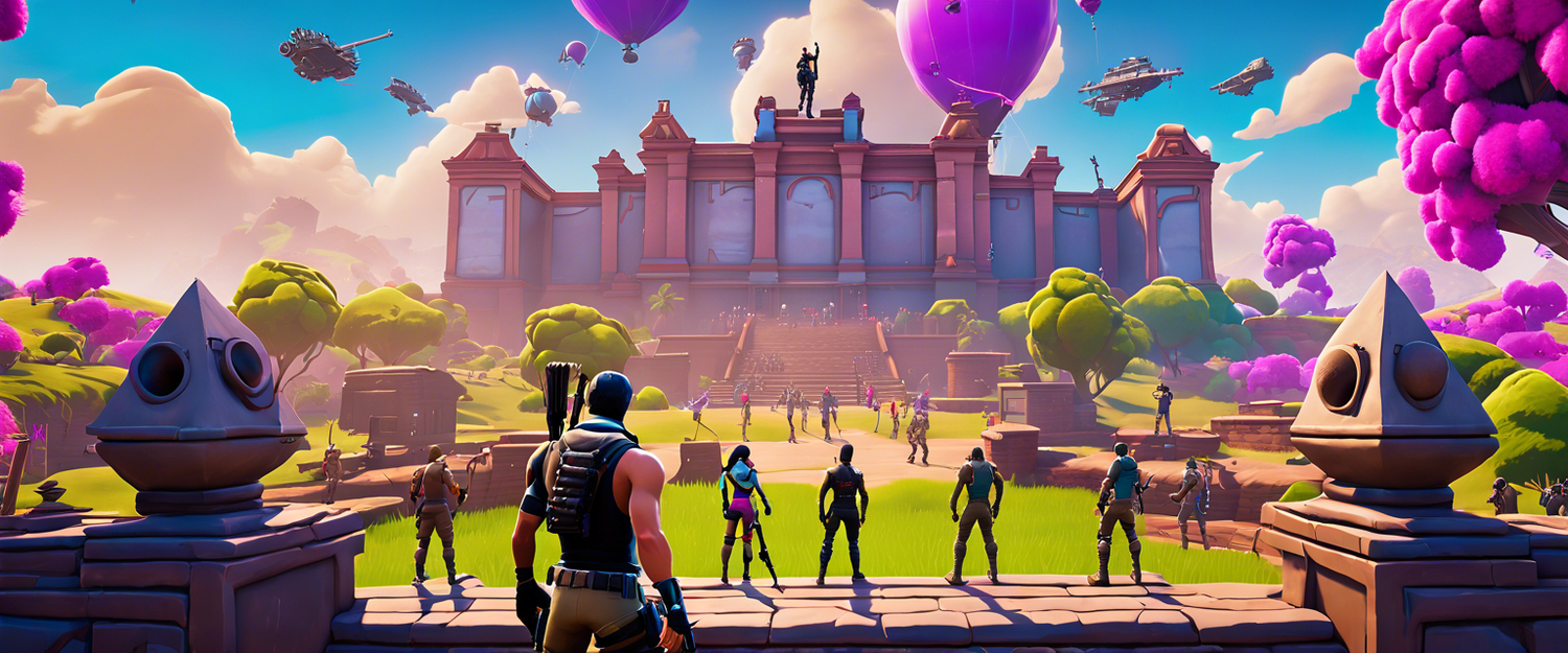 Fortnite promotional image featuring butterflies and music themes.