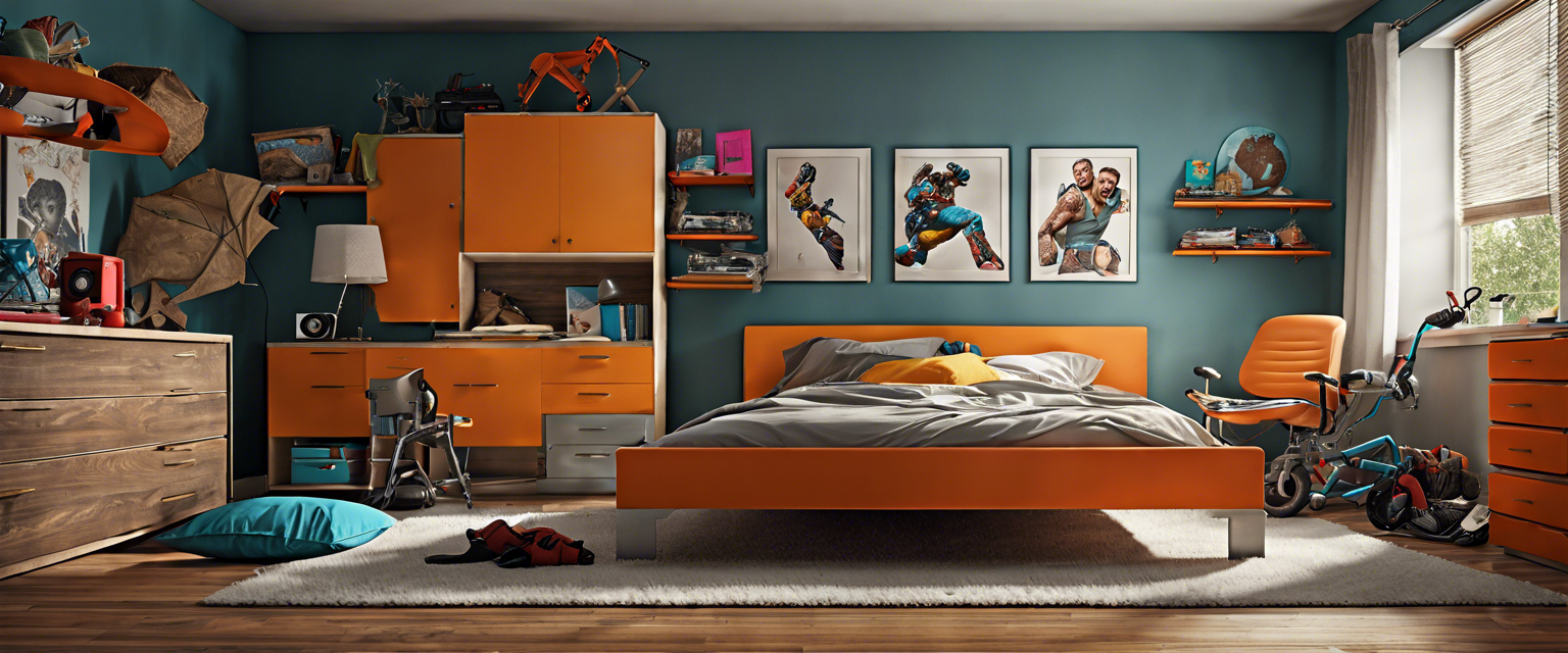 Transforming messy bedrooms with stylish Amazon decor in Boy Room.