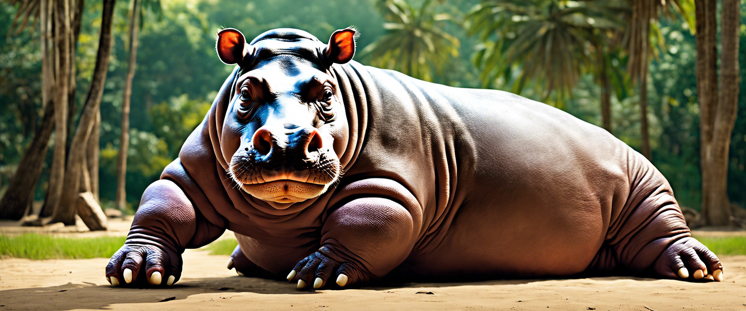 Moo Deng the pygmy hippopotamus at Khao Kheow Zoo with playful interactions.