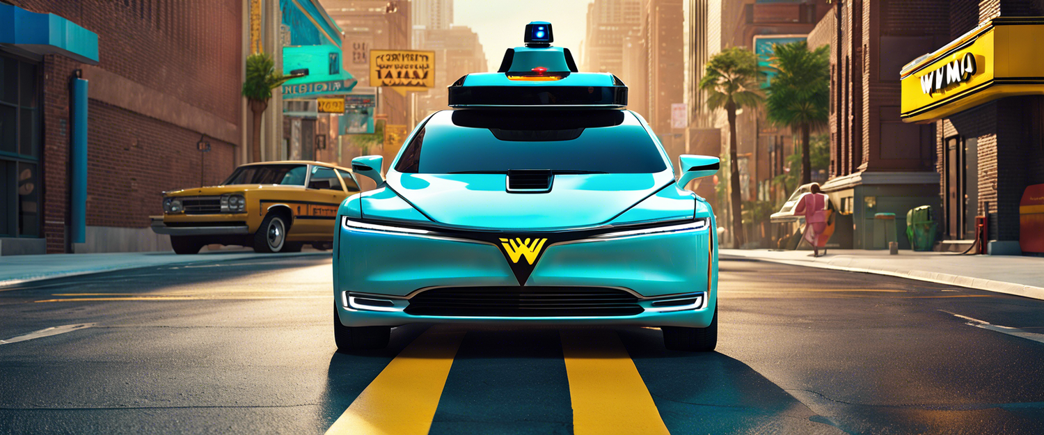 Waymo robotaxi operational in an urban setting