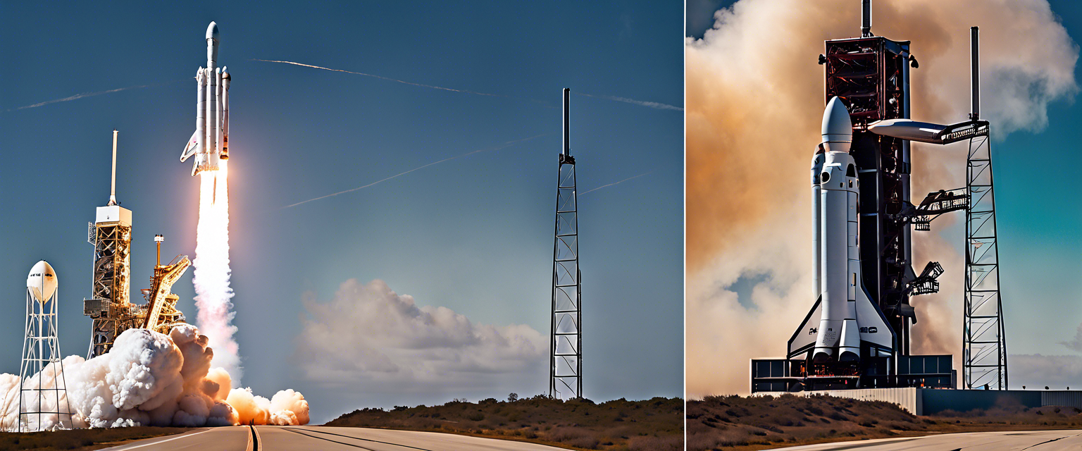 SpaceX Falcon 9 rocket on launch pad for Crew-9 mission.