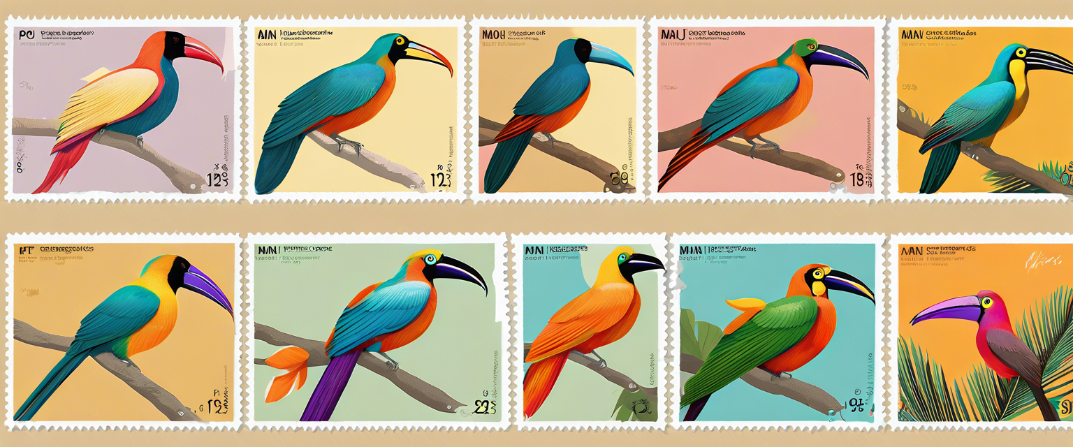 NFT postage stamp featuring the Bird of Paradise by Pos Indonesia