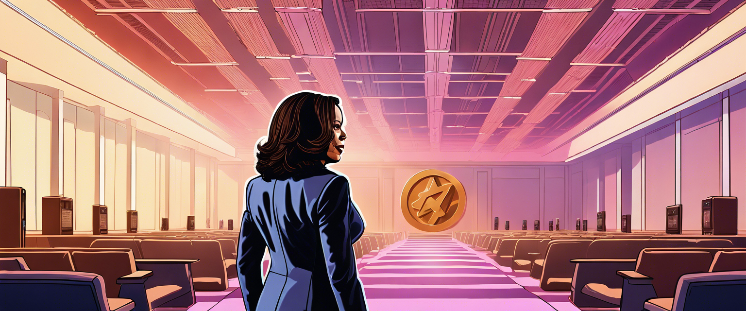 Kamala Harris engaging with the cryptocurrency community to support Black entrepreneurs.