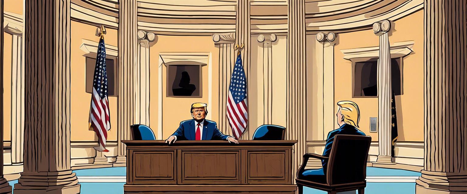 A visual representation of the impact of Trump's judicial appointments on American democracy.