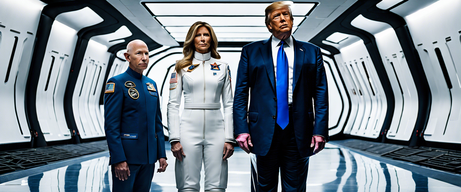 Donald Trump meeting with Blue Origin executives on the day WaPo declines endorsement.