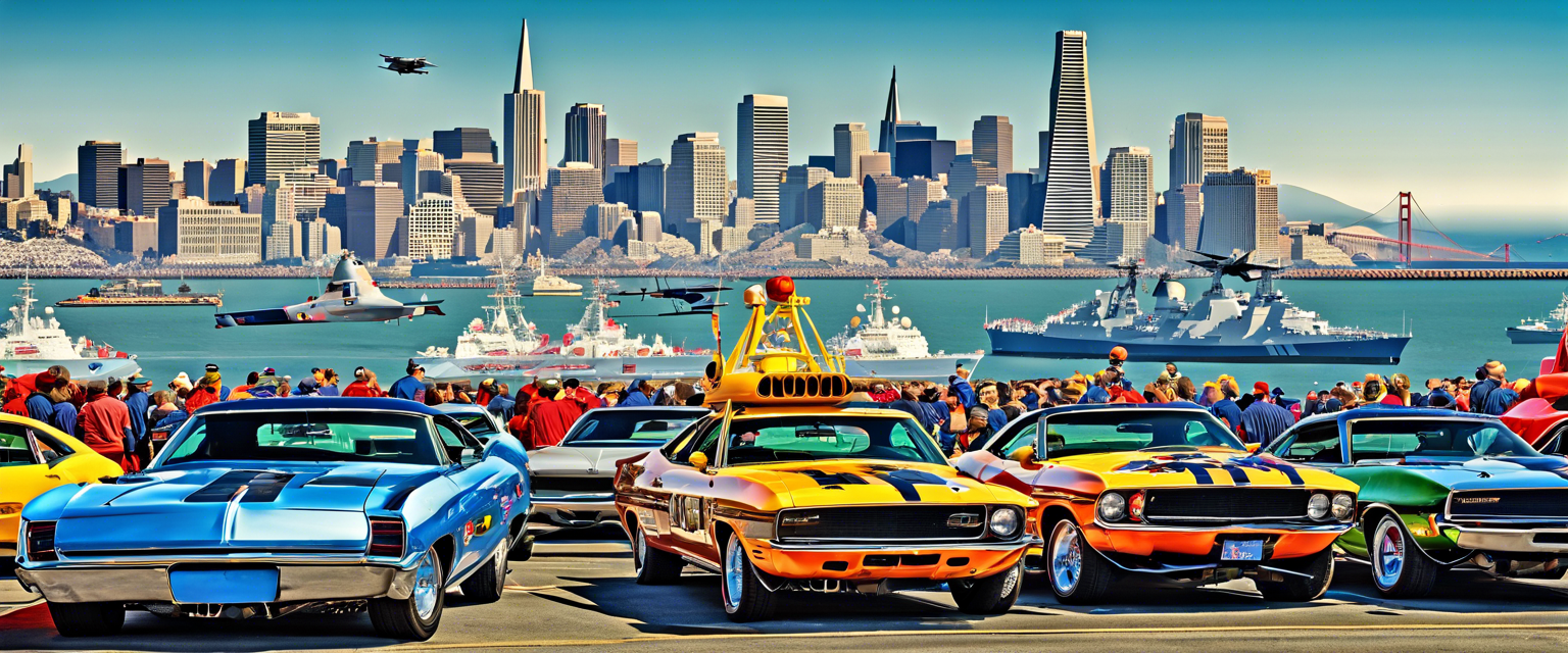 Exciting Fleet Week events in San Francisco with Blue Angels display.