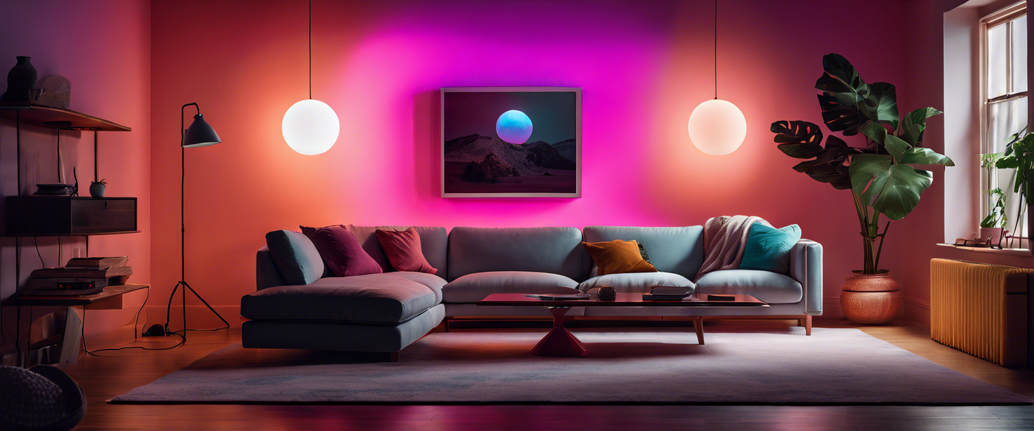 Lifx Luna Smart Lamp with colorful light features and connectivity options.