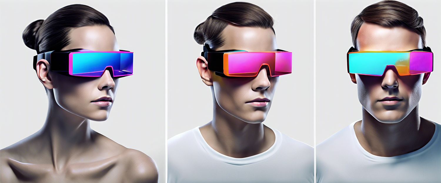 Meta's innovative wearable technology concepts including smart glasses and wrist devices.