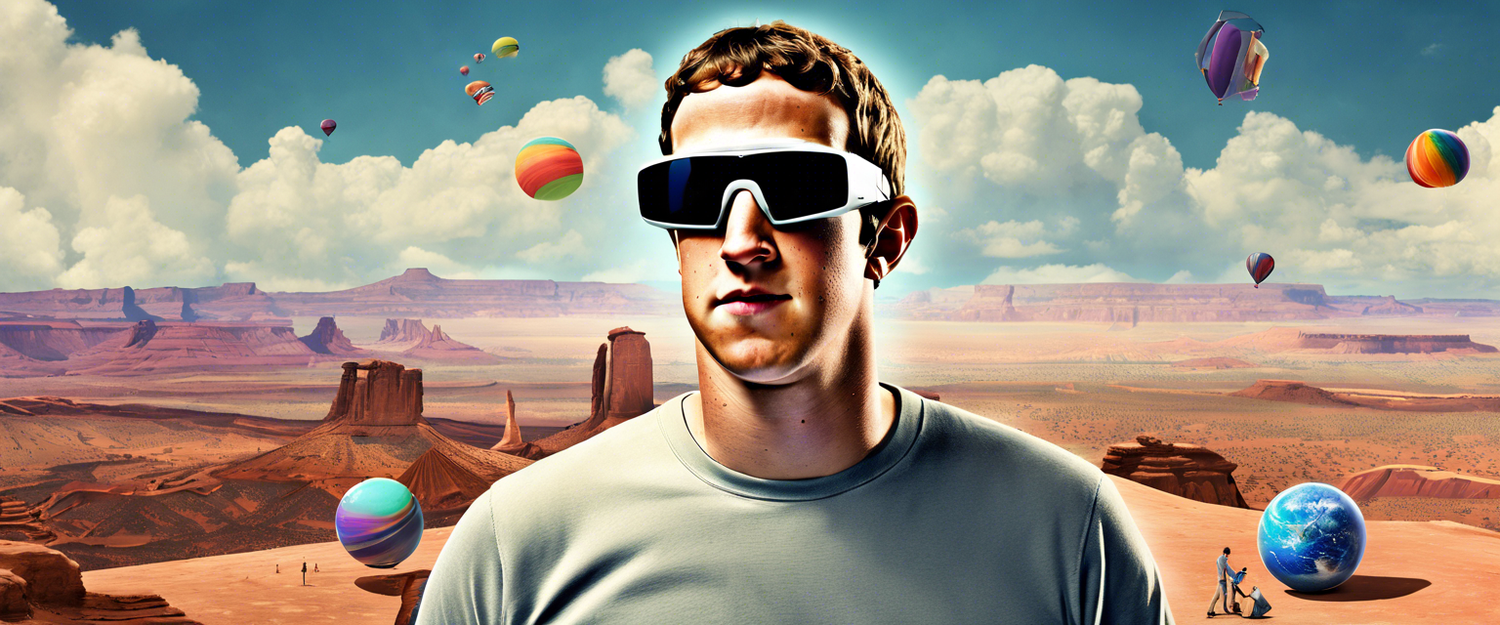 Mark Zuckerberg discussing AR glasses in an interview about future tech.