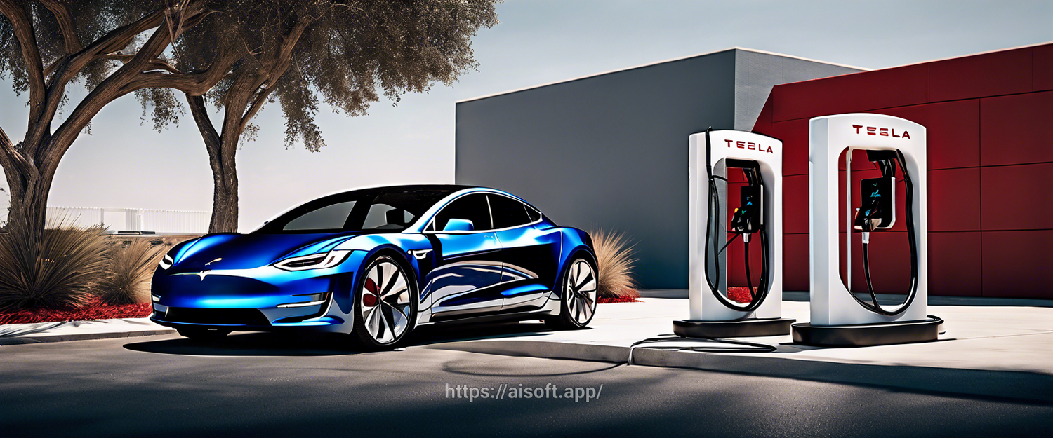 Image depicting Supercharger station with non-Tesla EVs waiting for access.