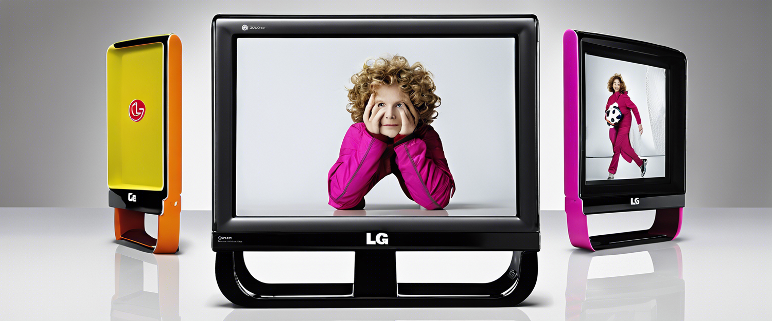 LG StanbyME 2 portable TV with carrying strap showcasing its features.