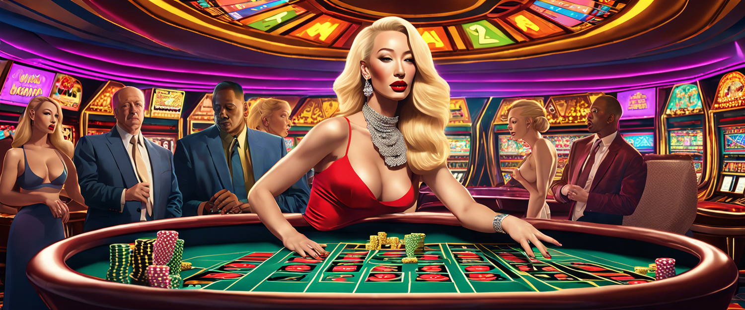 Iggy Azalea at the launch of her online crypto casino Motherland in Singapore.