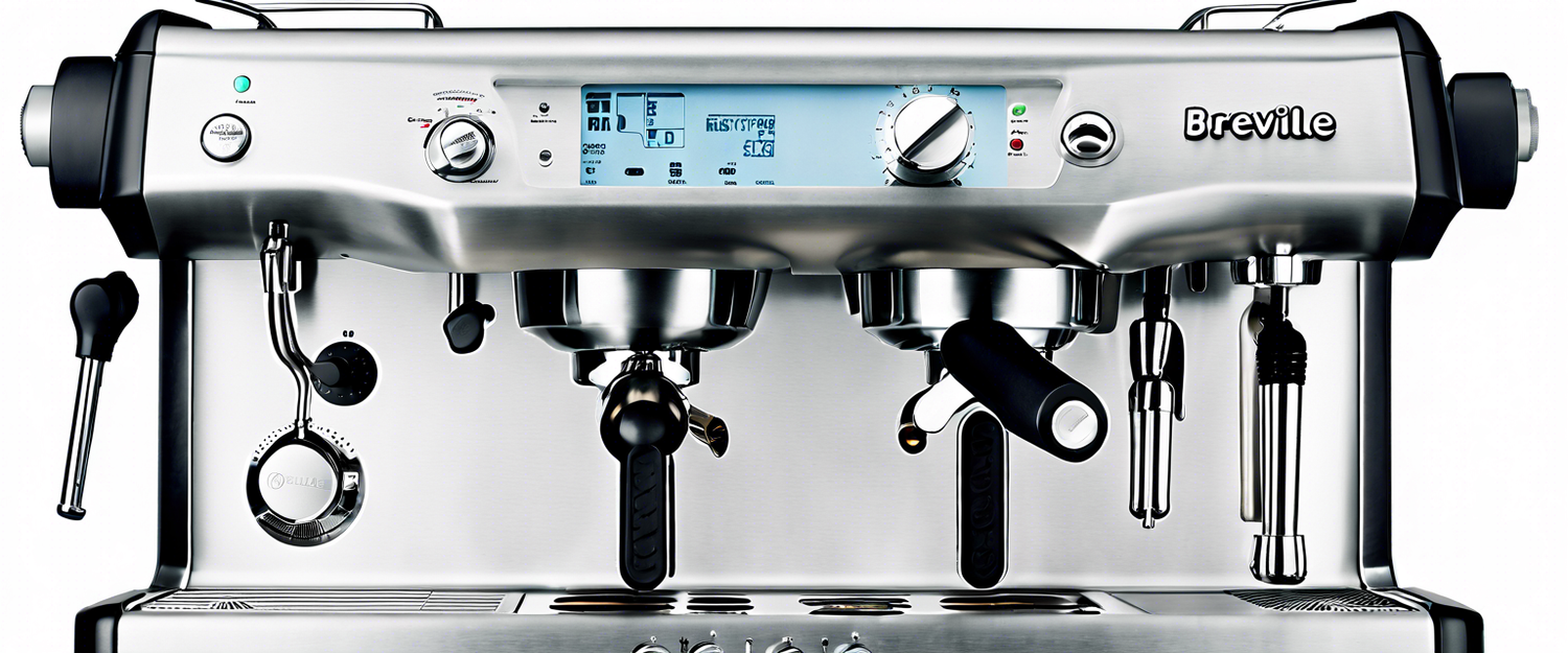 Breville Oracle Jet espresso machine with touchscreen features and modern design.