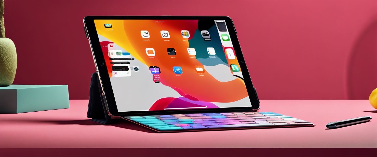 Apple's innovative foldable iPad concept shown side-by-side with iPad Pro.