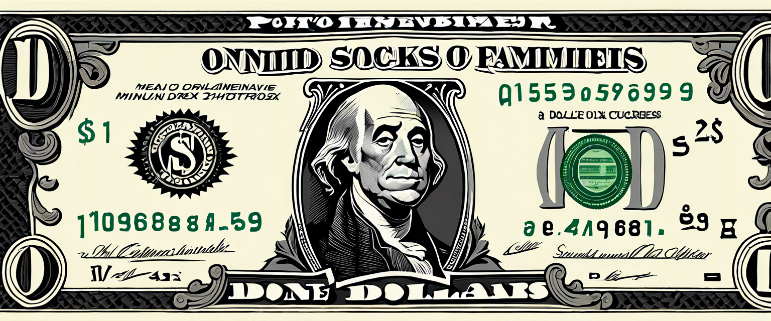 American and European currencies with stock market graphs in background.