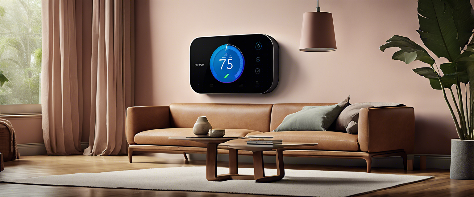 Ecobee Smart Thermostat Essential with touchscreen interface