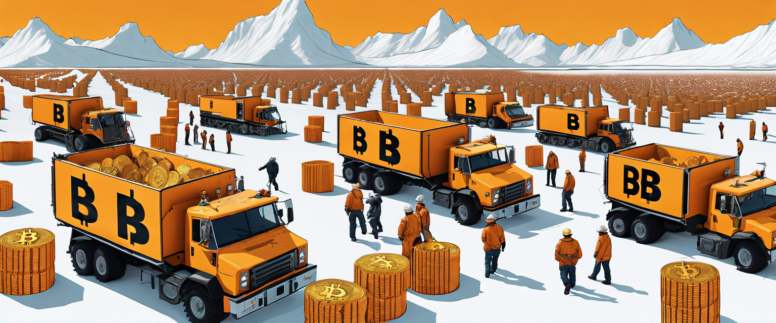 Bitcoin miners selling BTC in December 2023.