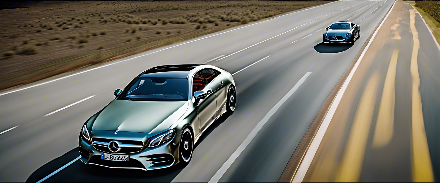 Mercedes-Benz Level 3 driver assist system operating on the Autobahn.