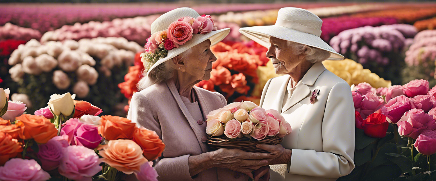 Detail of handcrafted artificial flowers made by M&S Schmalberg in New York.