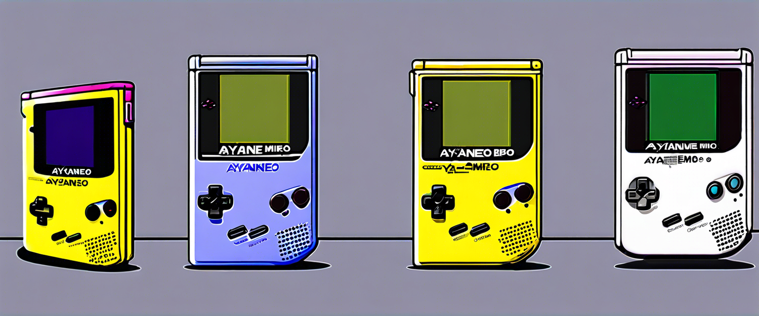 Ayaneo's Game Boy and Game Boy Micro emulators featuring OLED screens and stylish designs.