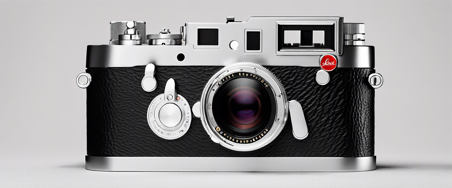 Limited edition Leica M Edition 70 platinum-plated film camera with accessories.