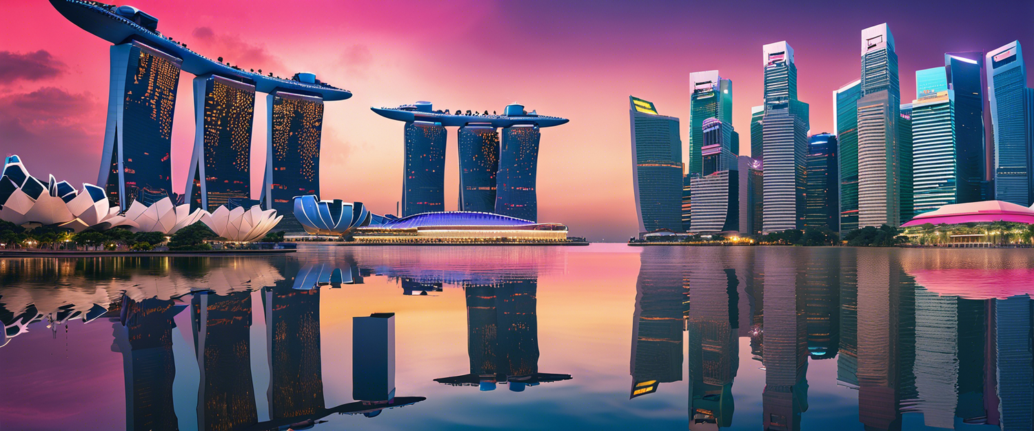 Singapore's skyline showcasing its role as a leading crypto hub in Asia.