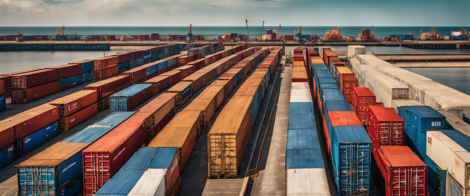 Dock workers on strike demanding better wages and automation protections.