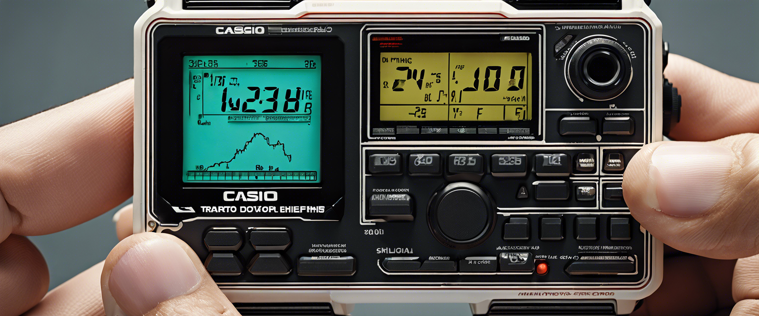 Casio WS-B1000 in retro style with step tracking feature