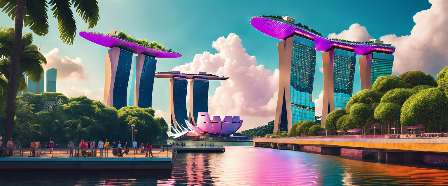 Singapore showcasing blockchain technology advancements in innovation.