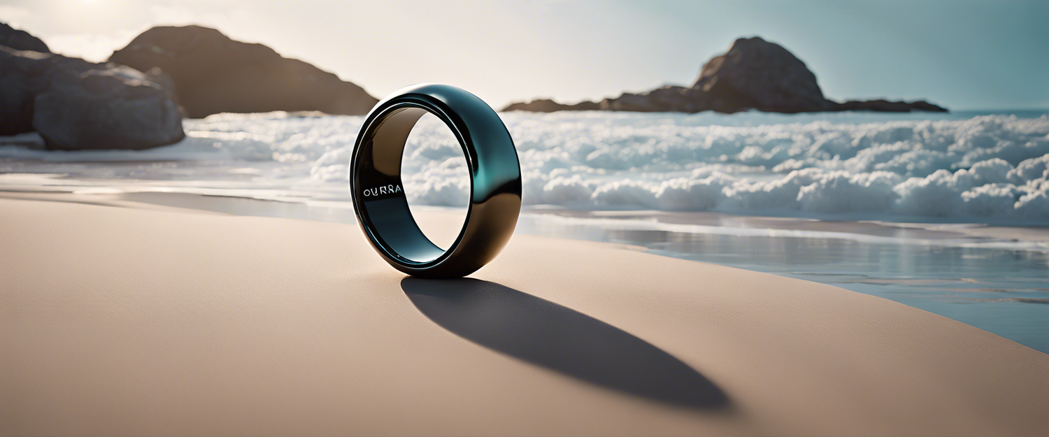 Oura Ring 3 Horizon in silver and black at discount price of $299