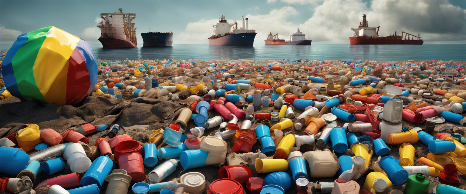 Protest against plastic pollution treaty in Busan, South Korea.