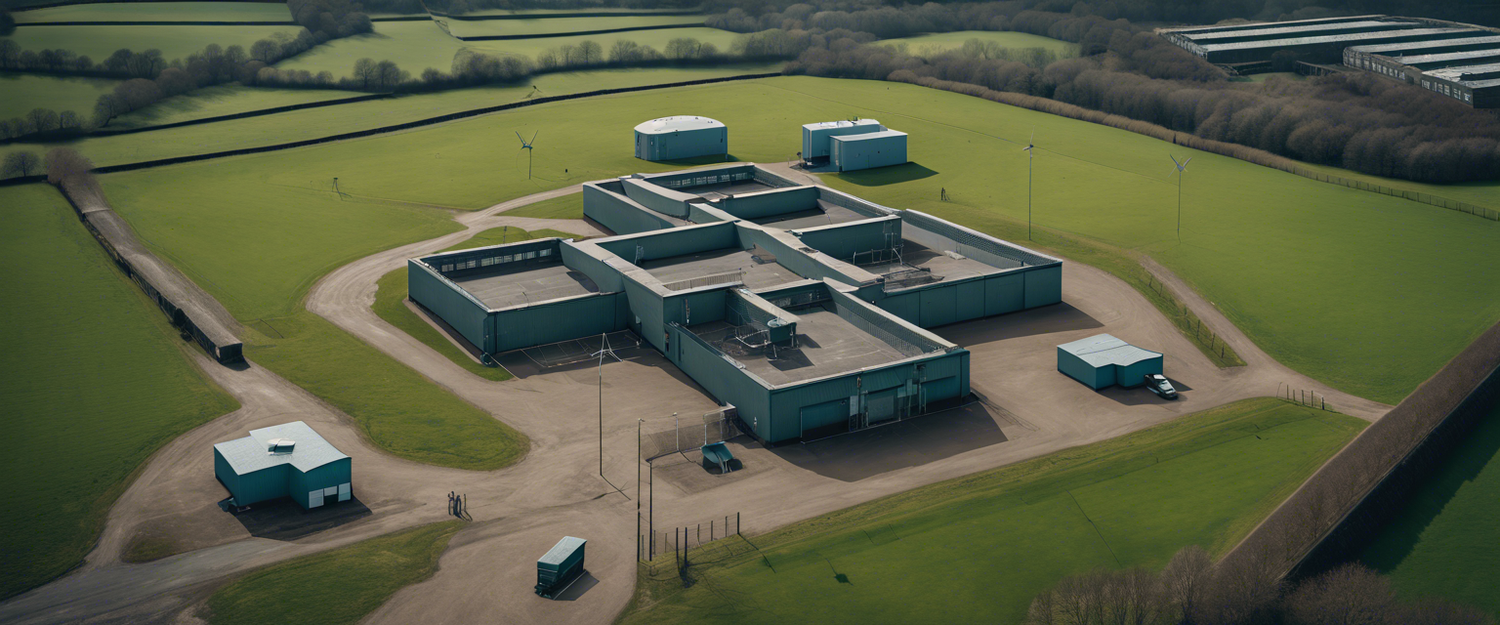 Drone surveillance over prisons in England and Wales to combat drug delivery.